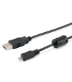 Cable usb 2.0 equip tipo a - micro usb tipo b 1.8m con ferrita
