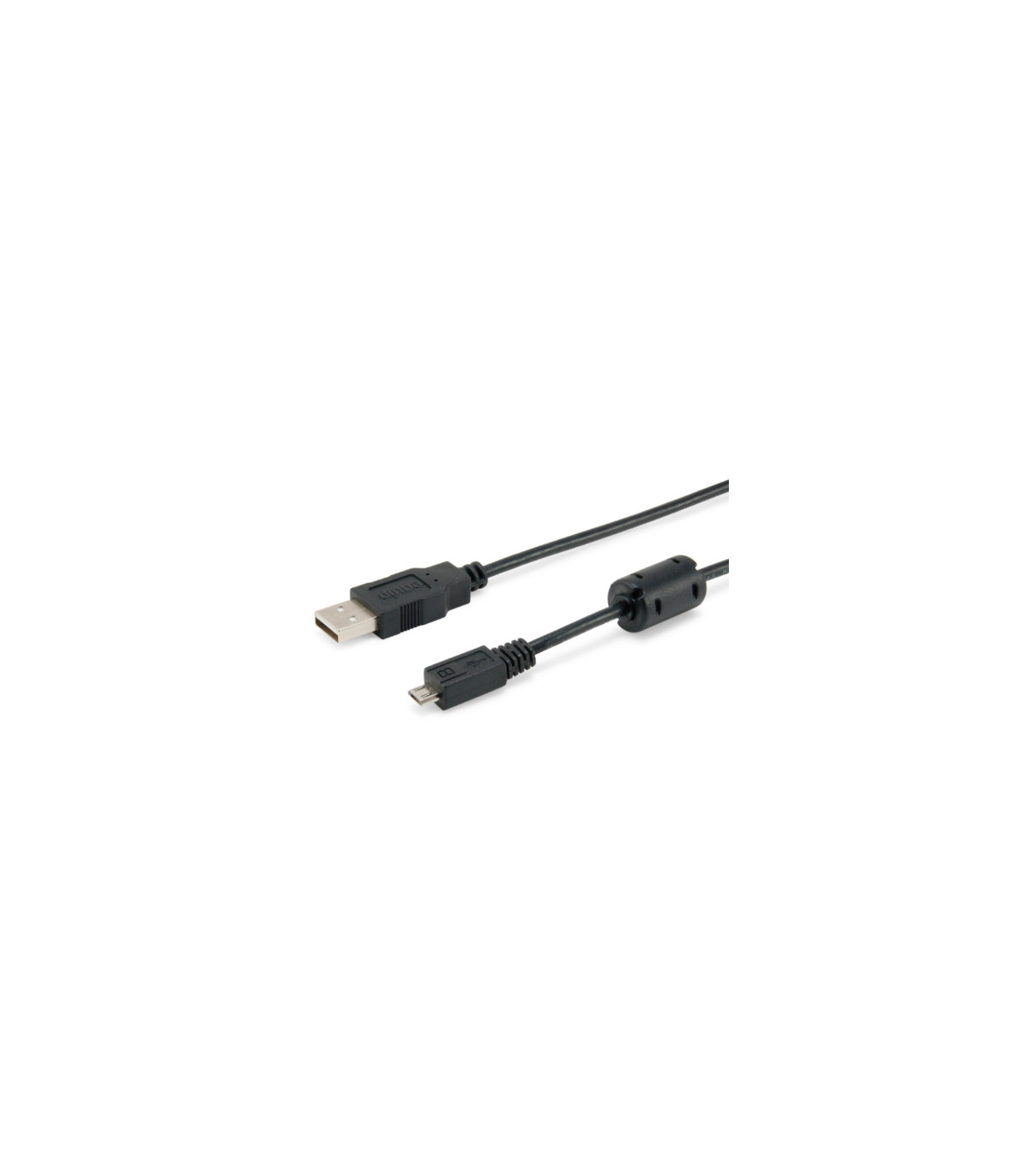 Cable usb 2.0 equip tipo a -  micro usb tipo b 1.8m con ferrita