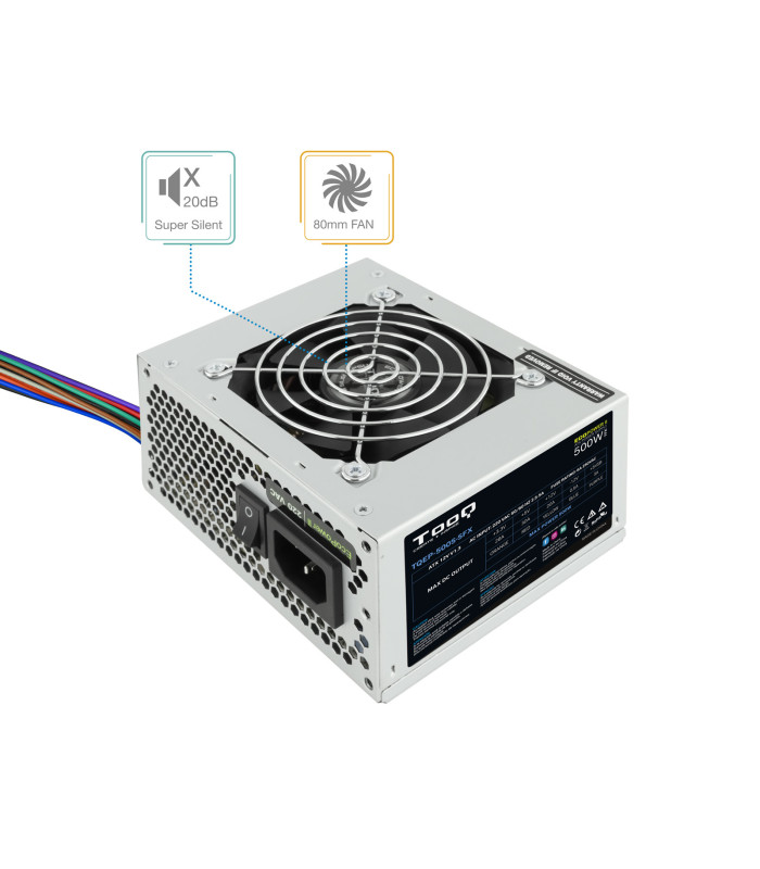 Fuente alimentacion tooq ep - ii sfx matx tqep - 500s - sfx 500w