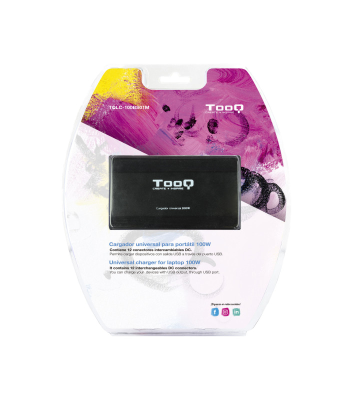 Cargador portatil universal tooq tqlc - 100bs01m 100w  1xusb