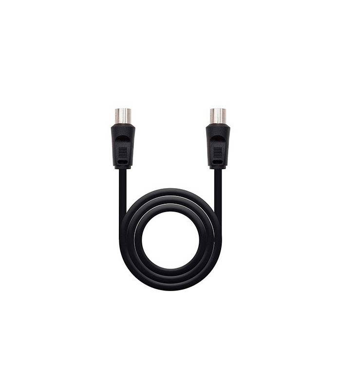 Cable antena tv nanocable 75 ohm m - h 1.8 m - negro