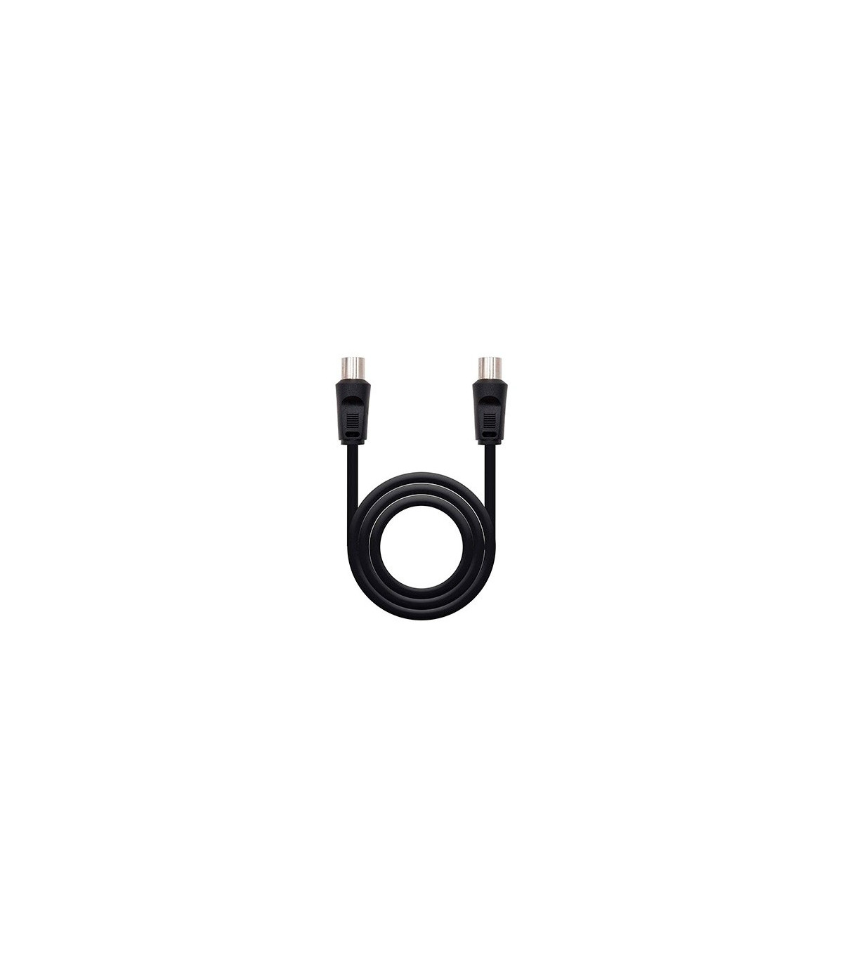 Cable antena tv nanocable 75 ohm m - h 1.8 m - negro