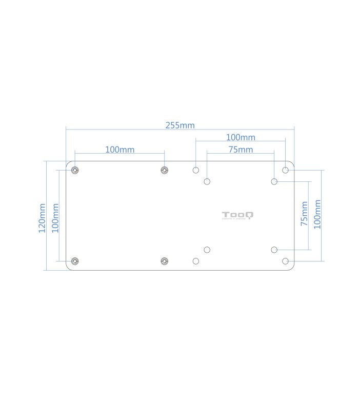 Soporte vesa mini pc tooq tcch0007 - b 75x75 - 100x100 negro