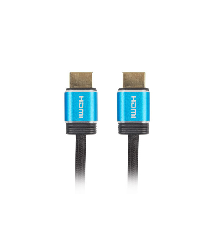 Cable hdmi lanberg m - m v2.0 premium certificate 1m negro