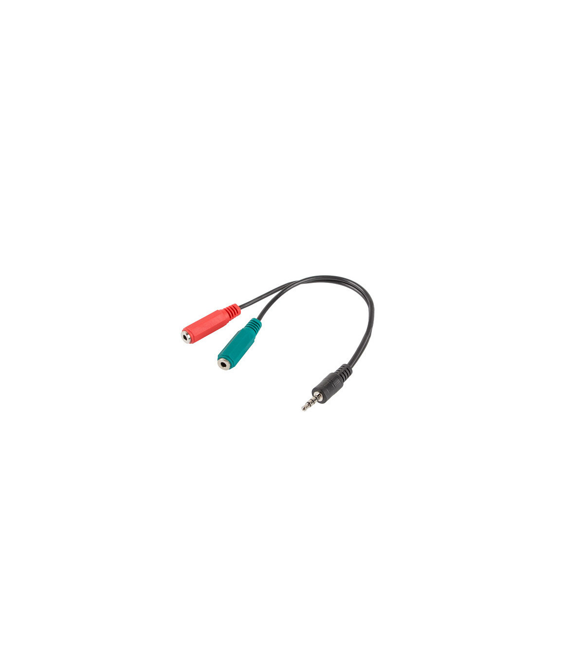 Adaptador lanberg minijack 3.5mm m 4pin 2x minijack 3.5mm h 3pin