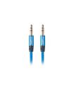 Cable minijack lanberg 3.5mm m - m 3 pin 3m premium azul