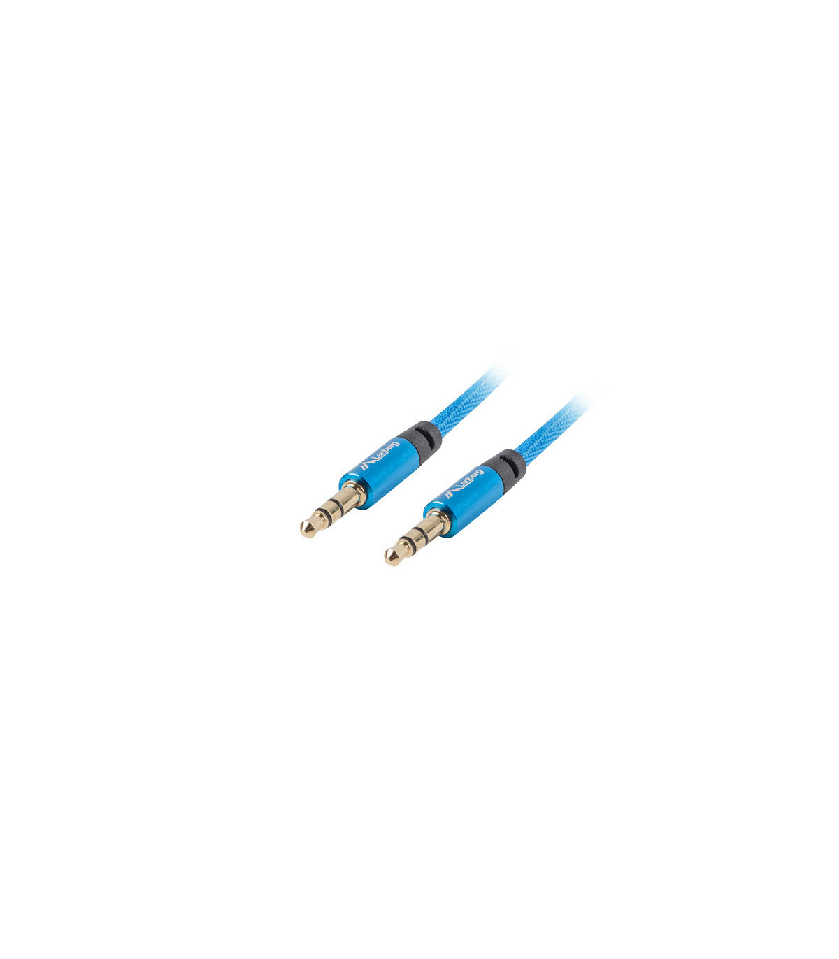 Cable minijack lanberg 3.5mm m - m 3 pin 3m premium azul