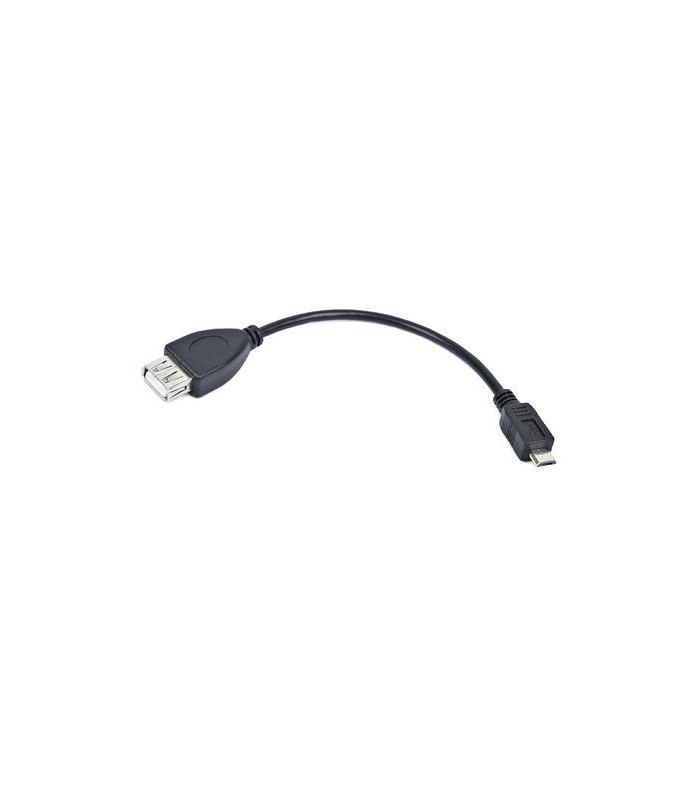 Cable usb lanberg micro m a usb tipo a f 2.0 otg negro 15cm oem
