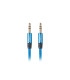 Cable minijack lanberg 3.5mm m - m 3 pin 2m premium azul