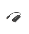 Adaptador usb lanberg usb tipo c m 3.1 a displayport h 15cm negro