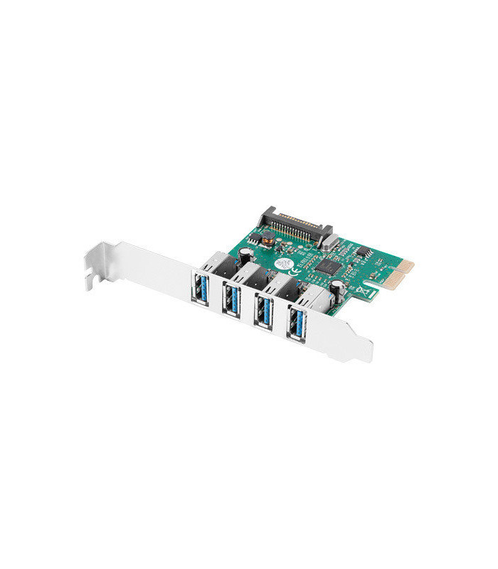 Tarjeta pci express lanberg x1 a 4x usb tipo a 3.1 gen1 low profile