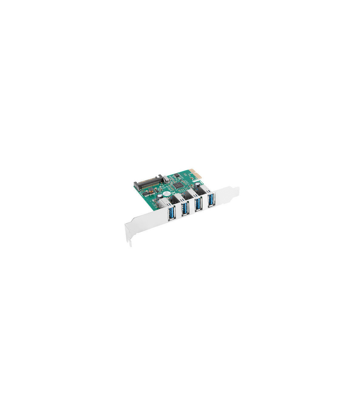 Tarjeta pci express lanberg x1 a 4x usb tipo a 3.1 gen1 low profile