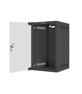 Armario rack lanberg 9u 280x310 auto ensamblado 10 pulgadas hasta 20 kg negro