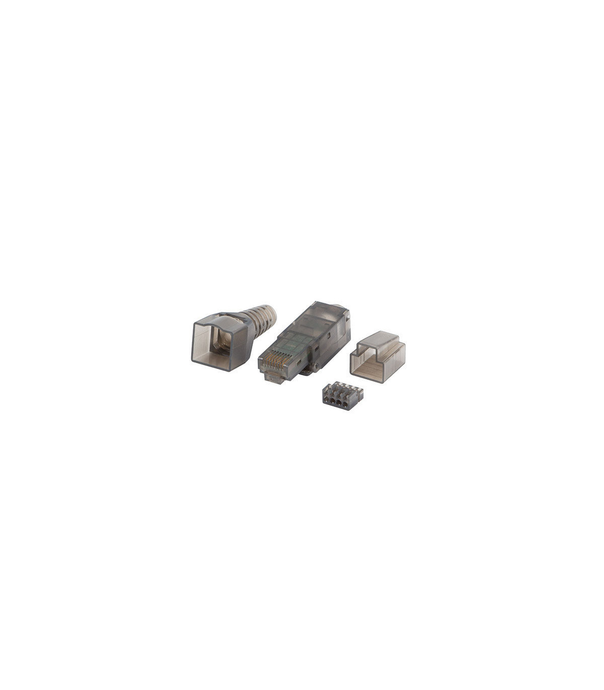 Conector lanberg rj45 cat 6a utp plug 8p8c tool - less