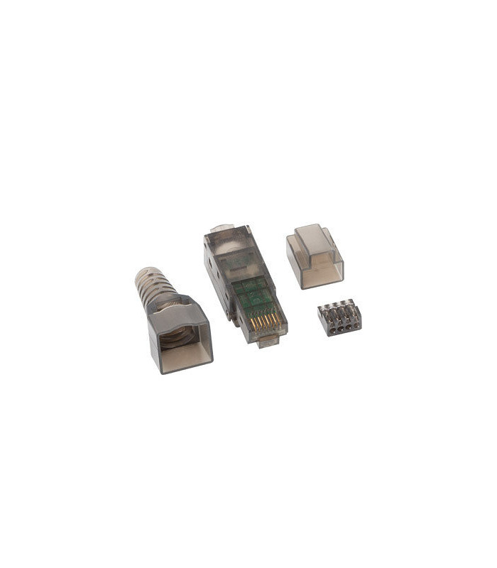 Conector lanberg rj45 cat 6a utp plug 8p8c tool - less