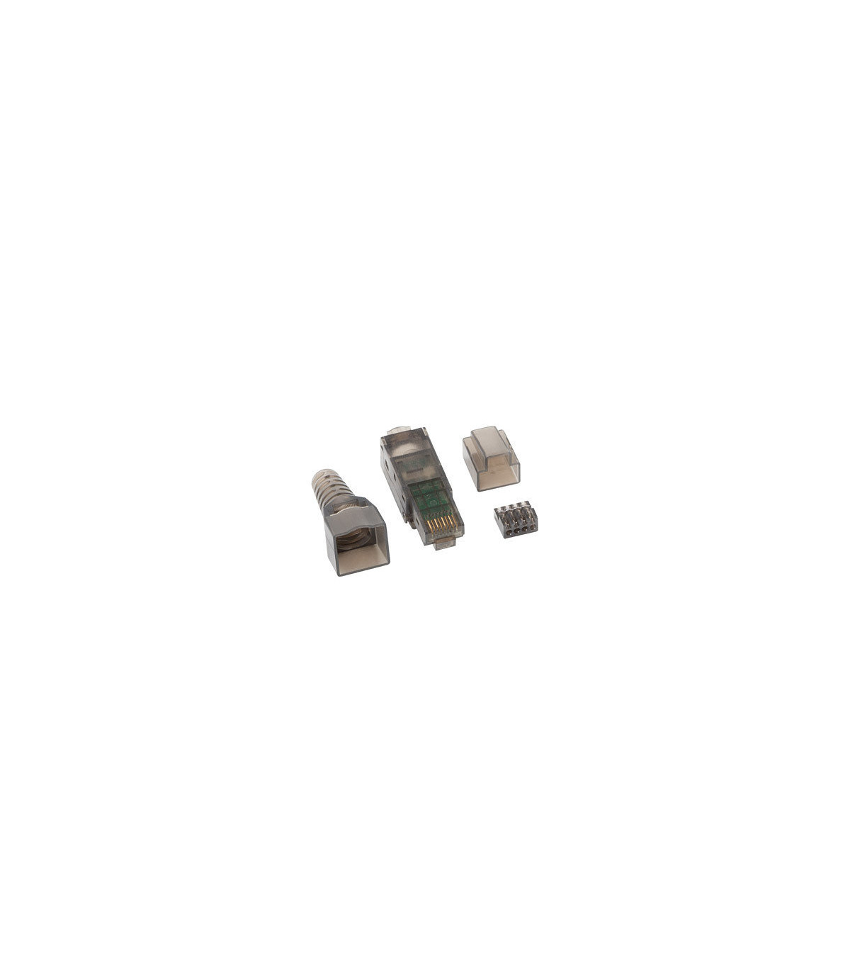 Conector lanberg rj45 cat 6a utp plug 8p8c tool - less