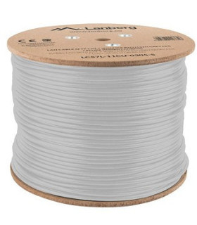 Bobina cat.7 lanberg sftp 305m solid cu lszh cpr + fluke passed gris