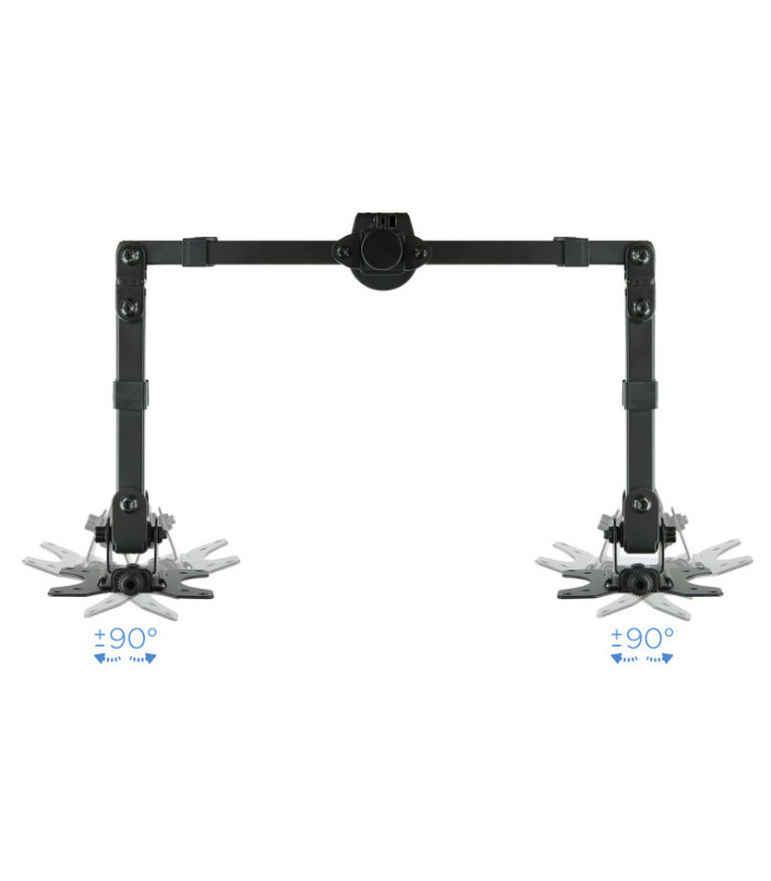 Soporte mesa tooq db1232tn - b 2 pantallas 13 - 32 pulgadas max 8kg por brazo negro