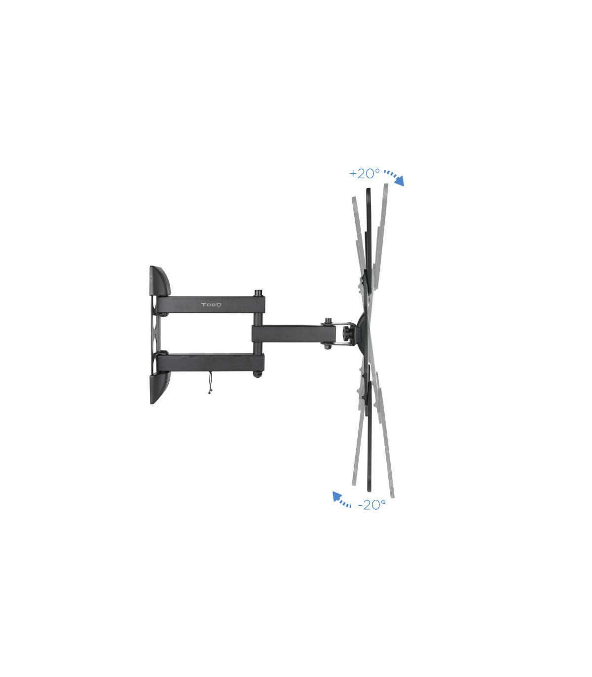 Soporte pared tv tooq lp6055tn - b negro 23 - 55 pulgadas max 30 kg