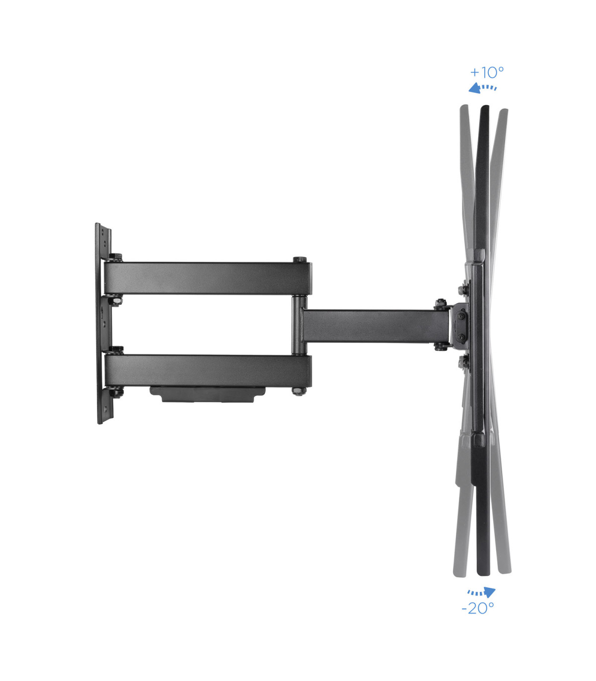 Soporte pared tv tooq lp6070tn - b 37 pulgadas - 70 pulgadas carga maxima 50kg negro
