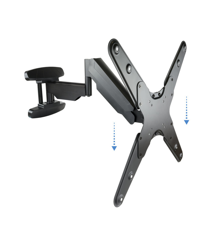 Soporte tv - monitor tooq 23 pulgadas - 55 pulgadas giratorio - inclinable negro vesa max 400x400 -  inclinable 5º - 15º -  gira