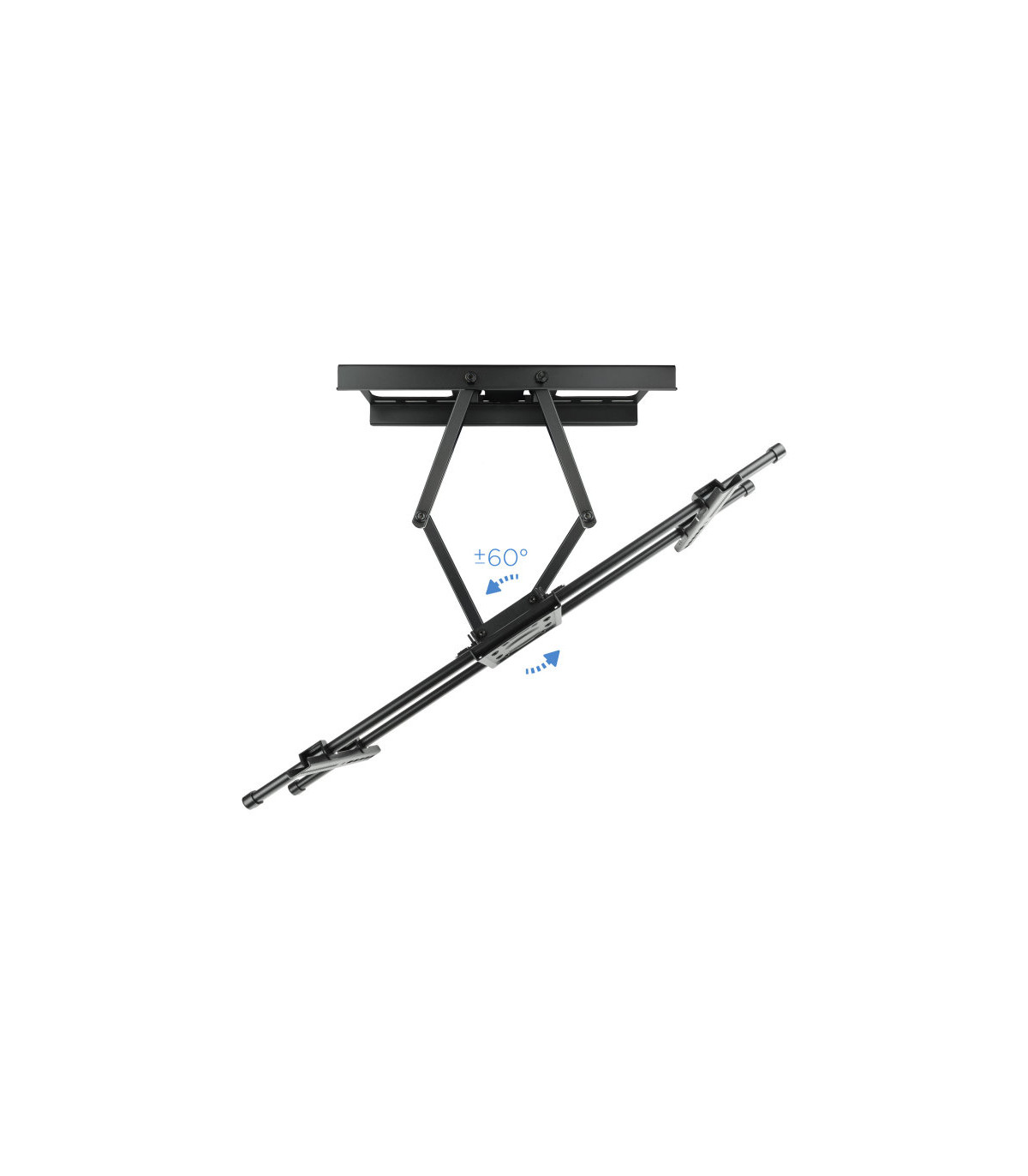 Soporte pared tooq lp3790tn - b 37 pulgadas - 90 pulgadas negro