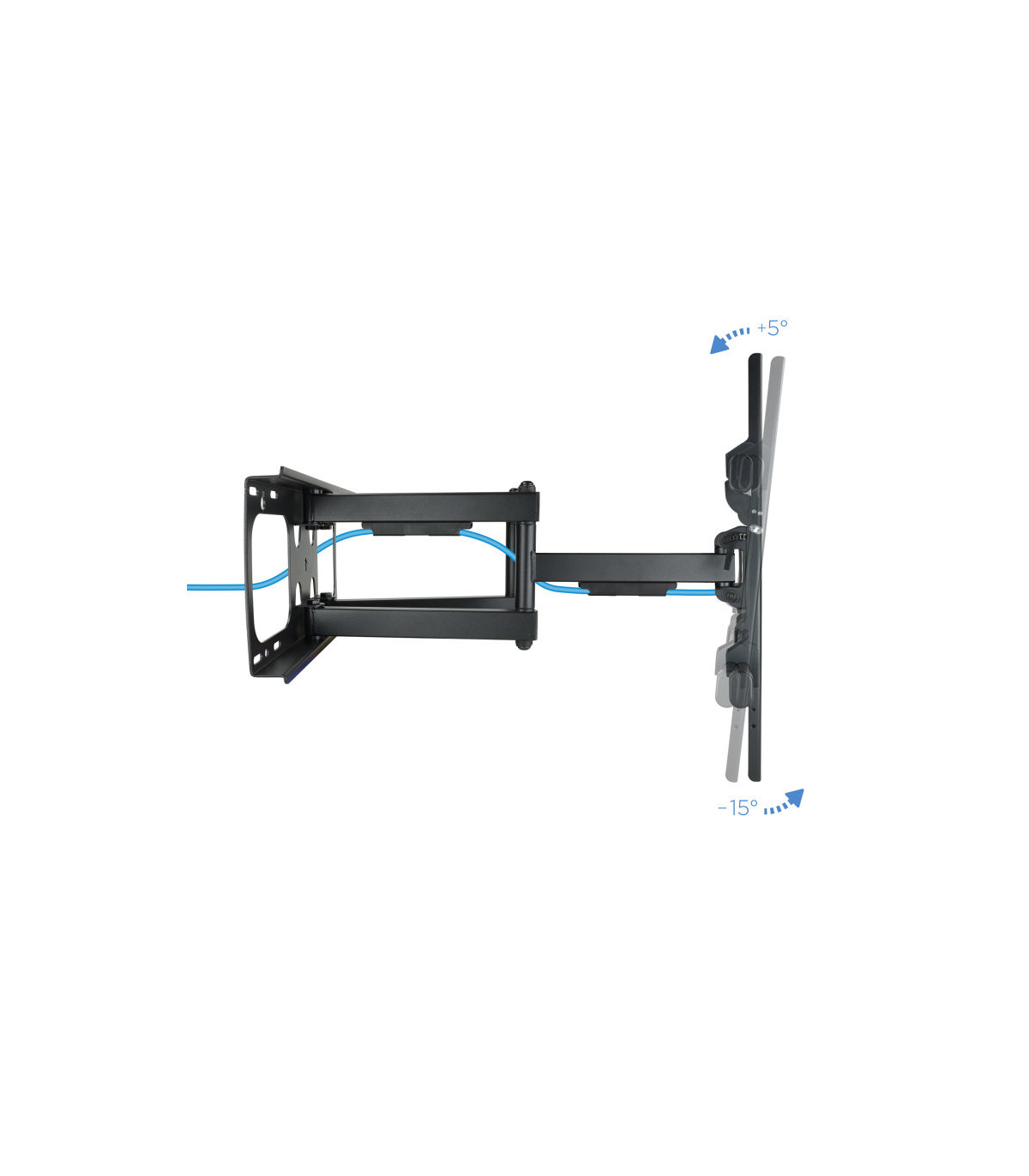 Soporte pared tooq lp3790tn - b 37 pulgadas - 90 pulgadas negro