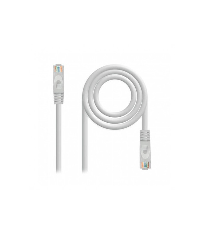 Latiguillo cable red nanocable rj45 lszh cat.6 1.5m gris 1.5m -  awg24 -  gris
