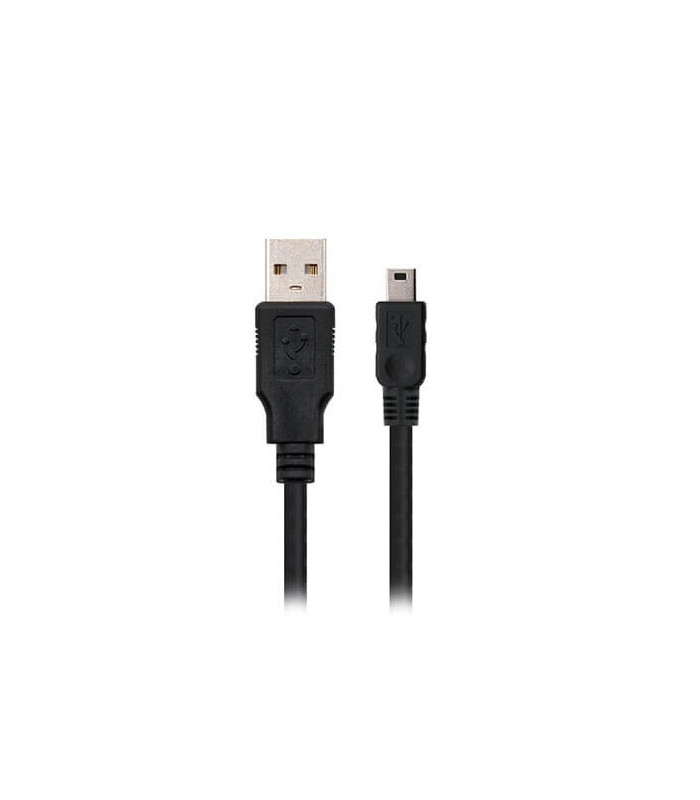Cable usb(a) 2.0 a mini usb(b) nanocable 1.8m -  macho - macho -  negro