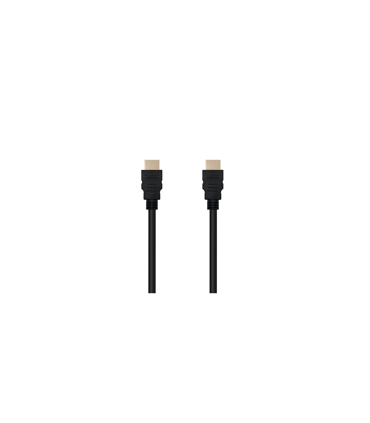 Cable hdmi(a) a hdmi(a) 4k 2m nanocable negro macho - macho -  60hz -  18gbps -  v2.0