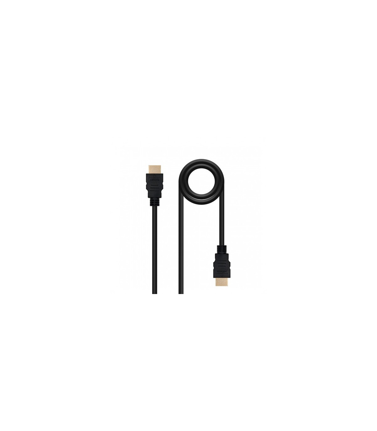 Cable hdmi(a) a hdmi(a) 4k 2m nanocable negro macho - macho -  60hz -  18gbps -  v2.0