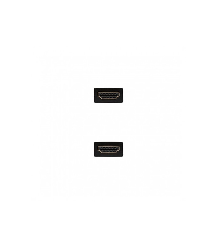Cable hdmi(a) a hdmi(a) 4k 2m nanocable negro macho - macho -  60hz -  18gbps -  v2.0