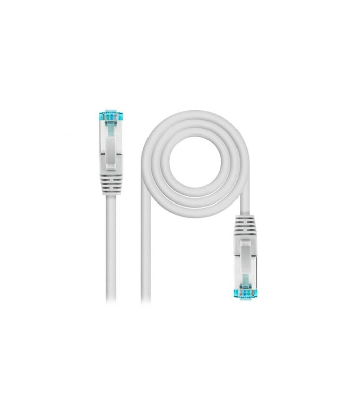 Latiguillo cable red nanocable rj45 lszh cat.7 3m gris 600mhz -  3m -  awg26