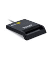 Lector de tarjetas externo tooq tqr - 211b dnie sim usb - c negro