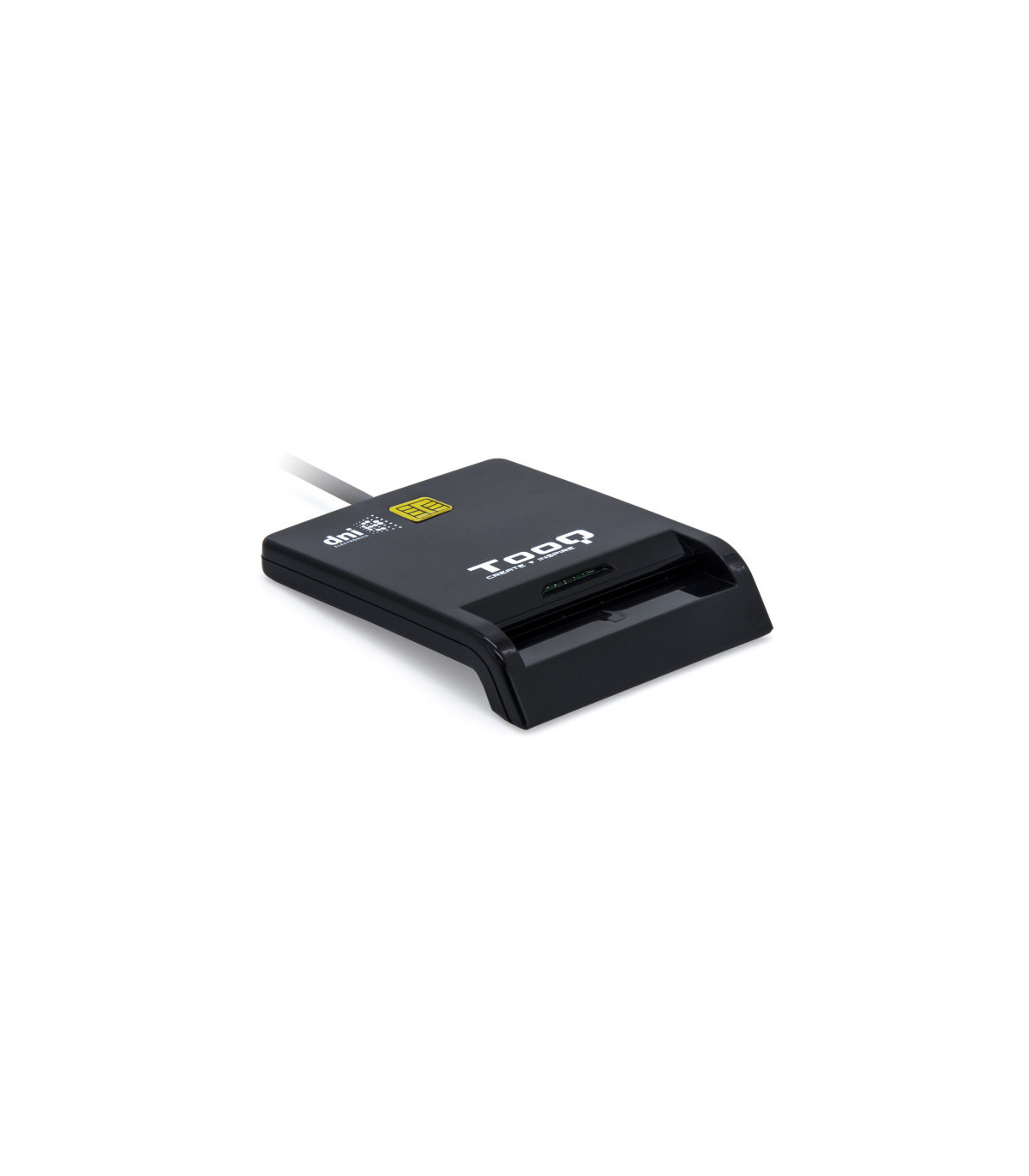 Lector de tarjetas externo tooq tqr - 211b dnie sim usb - c negro