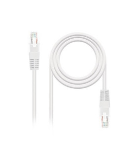 Cable red nanocable latiguillo rj45 utp cat6 2m blanco