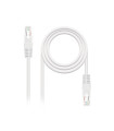 Cable red nanocable latiguillo rj45 utp cat6 2m blanco