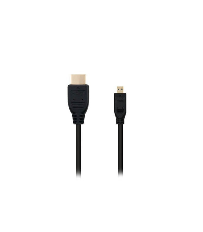 Cable micro hdmi tipo d a hdmi tipo a nanocable 1.8m negro 1.8m -  macho a macho -  alta velocidad -  negro