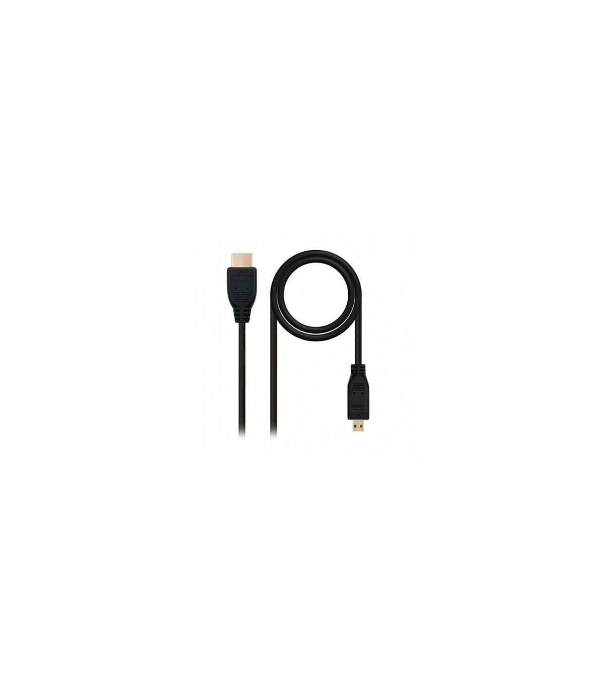 Cable micro hdmi tipo d a hdmi tipo a nanocable 1.8m negro 1.8m -  macho a macho -  alta velocidad -  negro