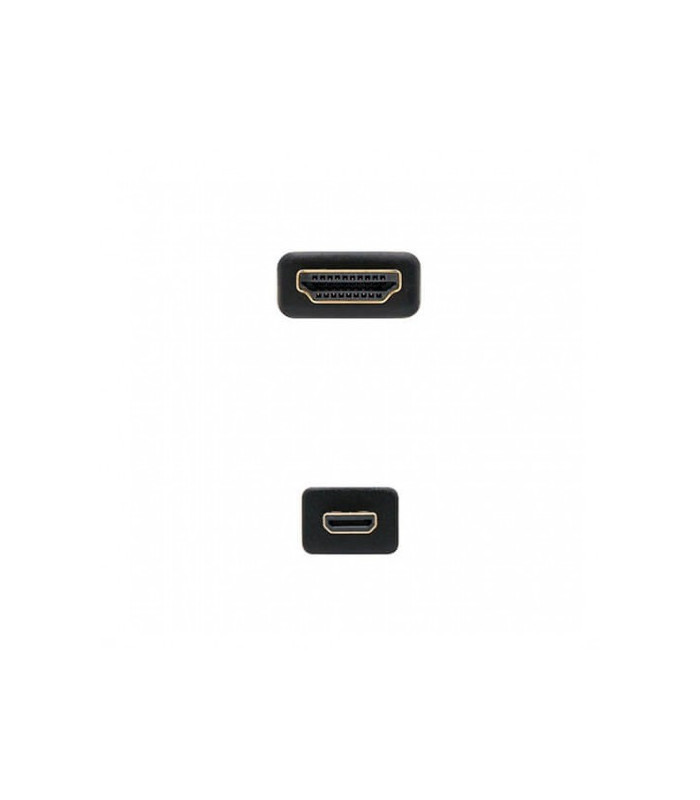 Cable micro hdmi tipo d a hdmi tipo a nanocable 1.8m negro 1.8m -  macho a macho -  alta velocidad -  negro