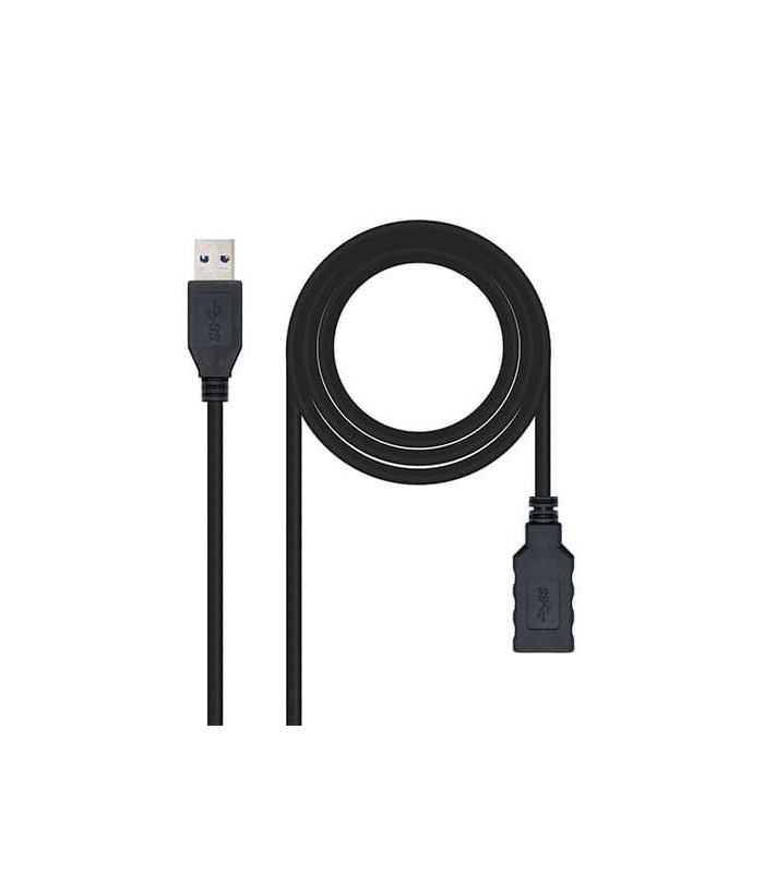 Cable usb tipo a 3.0 a usb tipo a 3.0 nanocable 1m negro macho - hembra