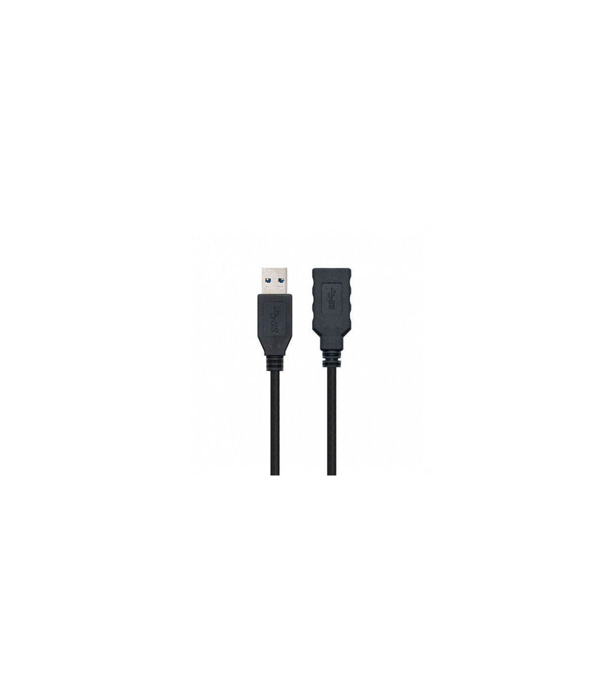 Cable usb tipo a 3.0 a usb tipo a 3.0 nanocable 1m negro macho - hembra