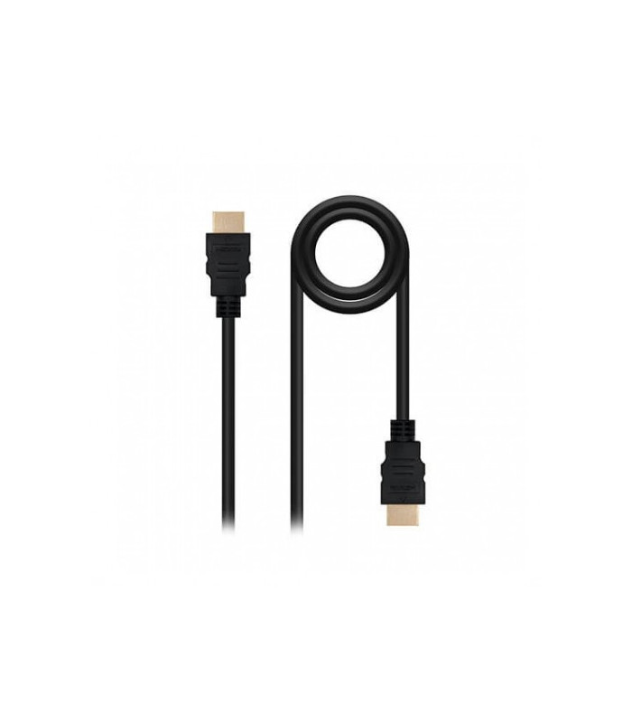 Cable hdmi 1.4 tipo a a hdmi tipo a nanocable 5m -  macho - macho -  alta velocidad -  4k -  10.2gbps -  negro