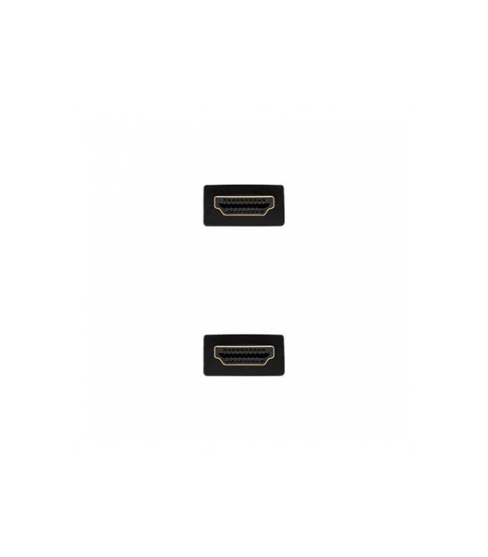 Cable hdmi 1.4 tipo a a hdmi tipo a nanocable 5m -  macho - macho -  alta velocidad -  4k -  10.2gbps -  negro