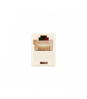 Empalme rj45 nanocable cat 5 - hembra - hembra