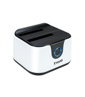 Docking station tooq hd 2.5 - 3.5 pulgadas sata a usb 3.0 doble bahia -  usb 2.0 host -  4200rpm - 7200rpm