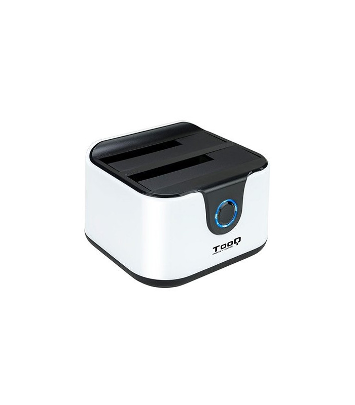 Docking station tooq hd 2.5 - 3.5 pulgadas sata a usb 3.0 doble bahia -  usb 2.0 host -  4200rpm - 7200rpm