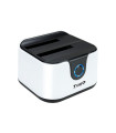 Docking station tooq hd 2.5 - 3.5 pulgadas sata a usb 3.0 doble bahia - usb 2.0 host - 4200rpm - 7200rpm