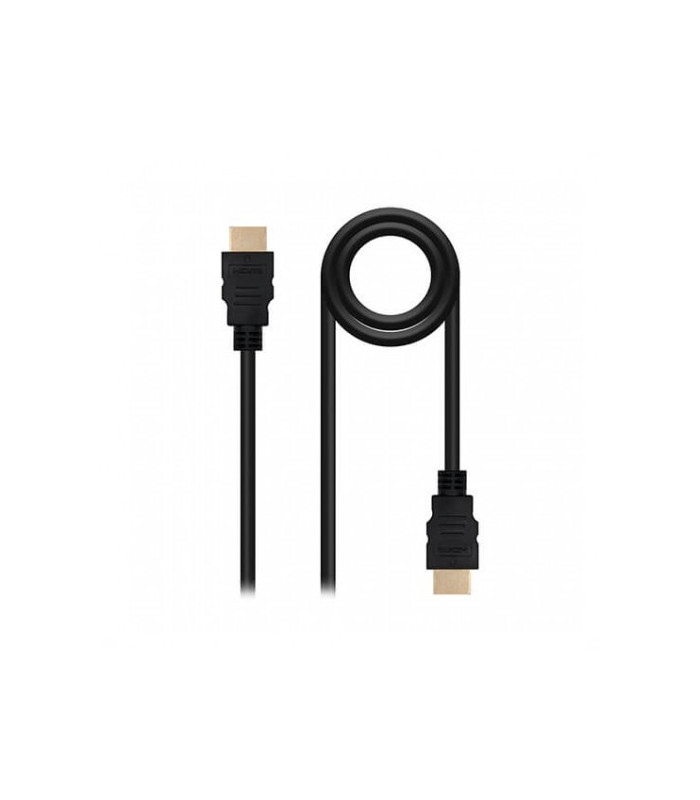 Cable hdmi 1.4 tipo a a hdmi tipo a nanocable 1.5m -  macho - macho -  alta velocidad -  4k -  10gbps -  negro