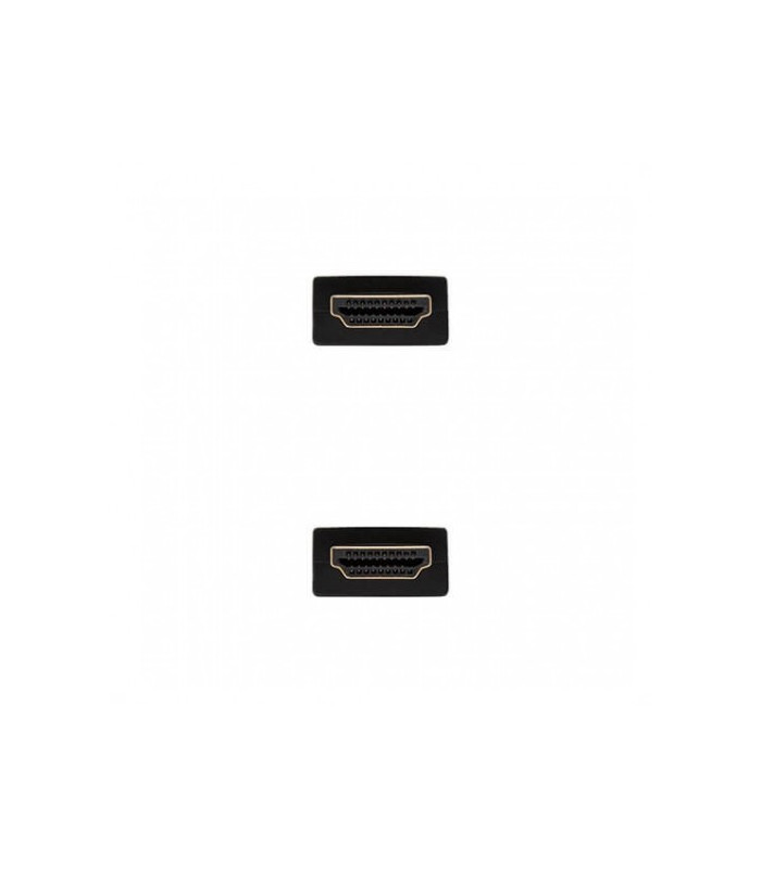 Cable hdmi 1.4 tipo a a hdmi tipo a nanocable 1.5m -  macho - macho -  alta velocidad -  4k -  10gbps -  negro